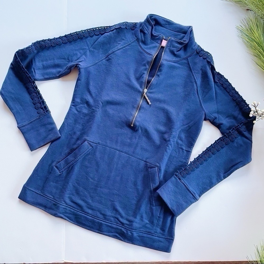 Lilly Pulitzer Skipper Solid Popover Lace Sleeve … - image 3